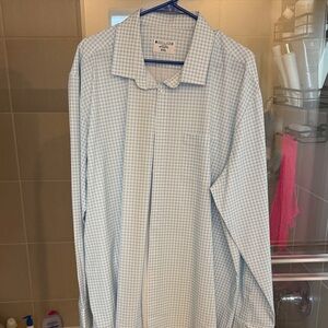 &Collar stretch athletic fit 2xl dress shirt